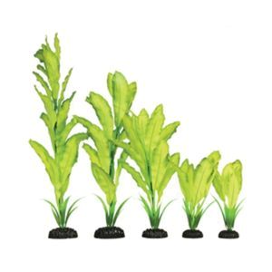 Yellow & Green Silk Aquarium Plant