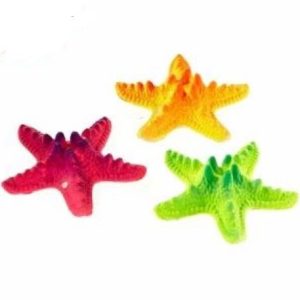 fluorescent starfish ornaments