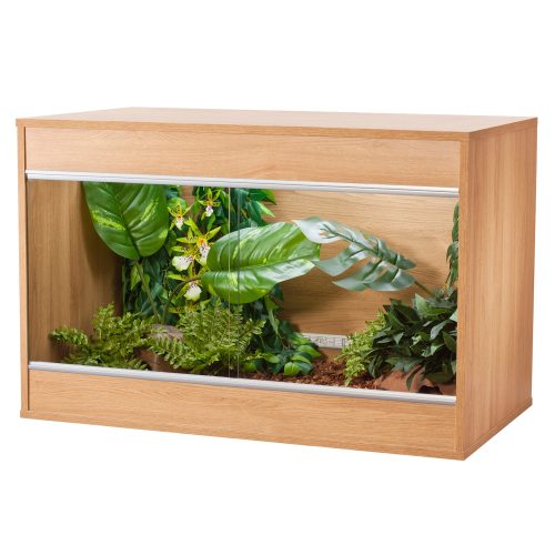 viv exotic repti home maxi medium wooden vivarium in oak