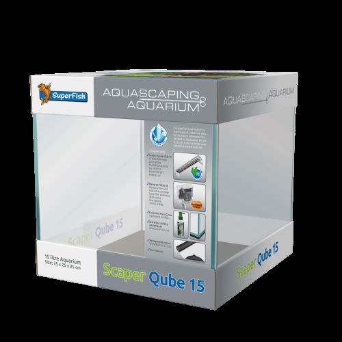 Superfish Scaper Qube 15 Aquarium